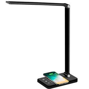 Multifunctional LED Desk Lamp With 10W Wireless Charger | https://www.bestnamebadges.com