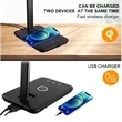 Multifunctional LED Desk Lamp With 10W Wireless Charger | https://www.bestnamebadges.com