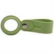 Silicone Air-Tag Holder w/ Button Closure Custom Luggage Tag | https://www.bestnamebadges.com