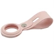 Silicone Air-Tag Holder w/ Button Closure Custom Luggage Tag | https://www.bestnamebadges.com