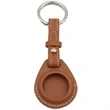 Leather Air-Tag w/ Belt Closure & Keyring Custom Luggage Tag | https://www.bestnamebadges.com