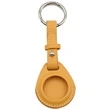 Leather Air-Tag w/ Belt Closure & Keyring Custom Luggage Tag | https://www.bestnamebadges.com