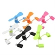 USB Mini fan with 3 in one connector with Type C | https://www.bestnamebadges.com