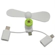 USB Mini fan with 3 in one connector with Type C | https://www.bestnamebadges.com