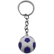 Soccer Shaped Keychains Silicone Keyring | https://www.bestnamebadges.com