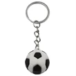 Soccer Shaped Keychains Silicone Keyring | https://www.bestnamebadges.com