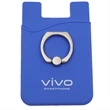 Silicone Phone Wallet w/ Finger Ring Holder & Custom Logo | https://www.bestnamebadges.com