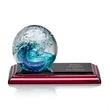 Surfside Award on Rosewood Base | https://www.bestnamebadges.com