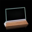 Esten Award - Jade/Walnut | https://www.bestnamebadges.com