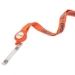 3/4" Polyester Lanyard with Retractable Reel Combo | https://www.bestnamebadges.com