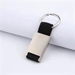 Custom Square Metal Webbed Keychain | https://www.bestnamebadges.com