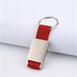 Custom Square Metal Webbed Keychain | https://www.bestnamebadges.com