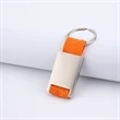 Custom Square Metal Webbed Keychain | https://www.bestnamebadges.com