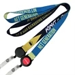 1/2 Dye-Sublimation Lanyards w/ Retractable Badge Reel Combo | https://www.bestnamebadges.com