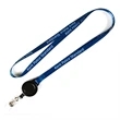 1/2 Dye-Sublimation Lanyards w/ Retractable Badge Reel Combo | https://www.bestnamebadges.com