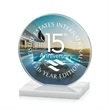 Victoria VividPrint™ Award - White | https://www.bestnamebadges.com