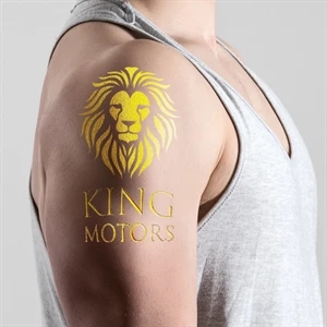 4" x 6" Custom Metallic Temporary Tattoo