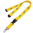 1" Polyester Lanyard w/ Buckle Release & Safety Break | https://www.bestnamebadges.com