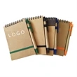 Eco Spiral Notebook w/Pen | https://www.bestnamebadges.com
