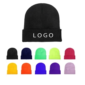Solid Acrylic Knit Hat