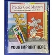 Practice Good Manners Coloring and Activity Book Fun Pack | https://www.bestnamebadges.com