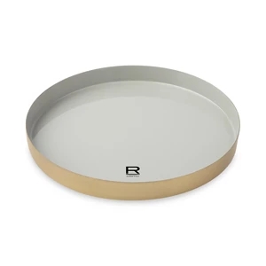 Be Home® Luxe Round Enamel Tray | https://www.bestnamebadges.com