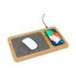 Auden Bamboo Wireless Charging Mouse Pad | https://www.bestnamebadges.com