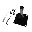 Square Base Plate with Swivel Bearing (Hardware Only) | https://www.bestnamebadges.com
