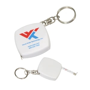 6 Ft. Tape Measure Keyring | https://www.bestnamebadges.com