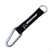 3/4" Carabiner Keychain Pocket Lanyards w/ Keyring | https://www.bestnamebadges.com