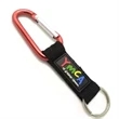 3/4" Polyester PVC Carabiner Keychain Split Key Ring Lanyard | https://www.bestnamebadges.com