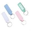 Multi-coloured Leather Key Tag | https://www.bestnamebadges.com