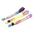1/2" Sublimated Ribbon Event Wristbands w/ Locking Bead | https://www.bestnamebadges.com