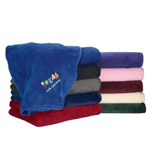 Brookshire Micro-Plush Blanket | https://www.bestnamebadges.com