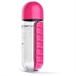 Portable Pill Organizer Water Bottle | https://www.bestnamebadges.com