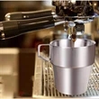 Set Of 4 Stackable Stainless Steel Coffee Cups Double-Layer | https://www.bestnamebadges.com