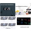 3D Led Wall Desk Clock Alarm | https://www.bestnamebadges.com