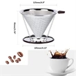 Pour Over Coffee Dripper With Stand | https://www.bestnamebadges.com