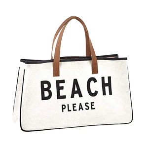 Canvas-Tote-Bag-With-Leather-Handle