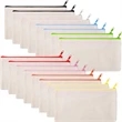 Canvas Colorful Zipper Bags | https://www.bestnamebadges.com