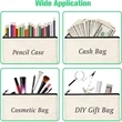 Canvas Colorful Zipper Bags | https://www.bestnamebadges.com