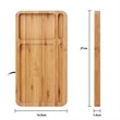 Bamboo Wireless Charger Pad With Phone Holder | https://www.bestnamebadges.com