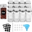 6Oz Glass Spice Jars With Labels 30 Pcs | https://www.bestnamebadges.com