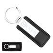 Leather & Silver Plated Keyring | https://www.bestnamebadges.com