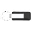 Leather & Silver Plated Keyring | https://www.bestnamebadges.com