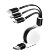 3 In 1 Retractable Charging Cord Cable | https://www.bestnamebadges.com