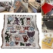Custom Cotton Woven Blanket | https://www.bestnamebadges.com
