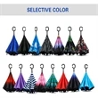 Double Layer Inverted Umbrella With C-Shaped Handle | https://www.bestnamebadges.com