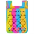 Popper Stress Reliever Silicone Phone Wallet | https://www.bestnamebadges.com