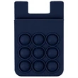 Popper Stress Reliever Silicone Phone Wallet | https://www.bestnamebadges.com